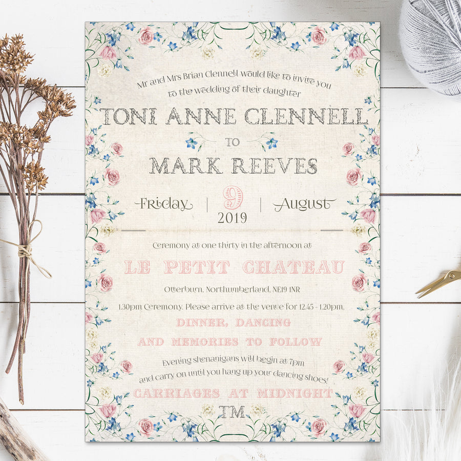 FAIRY TALE BOOKLET INVITATIONS